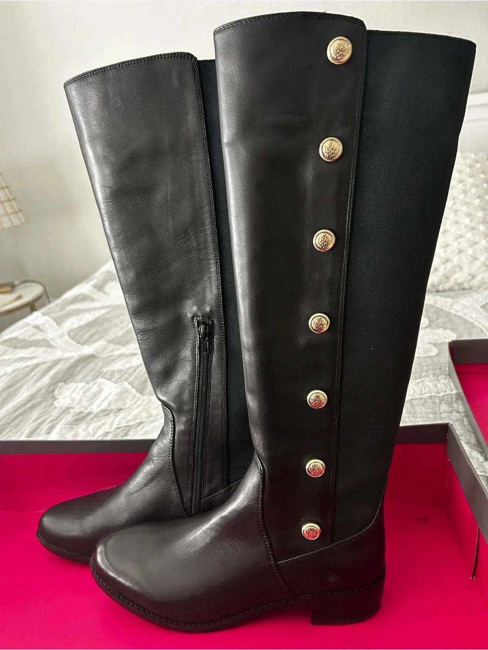 Vince Camuto Black Over-the-Knee Boots
